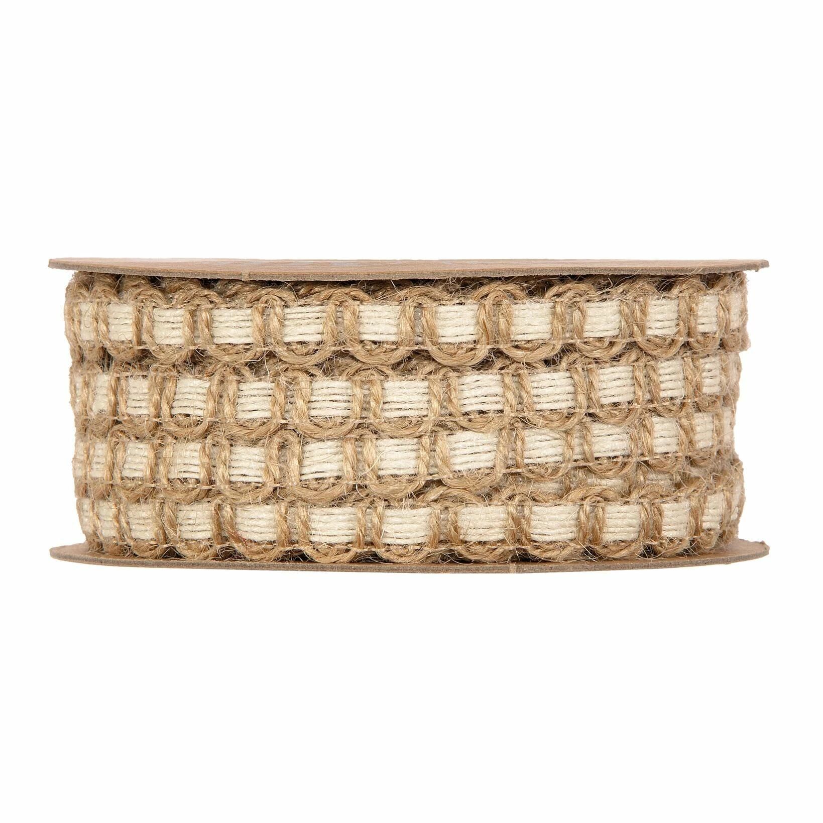 Ruban en jute naturel Maiolica PIOVACCARI 10mm pour décoration florale et compositions de fleuriste