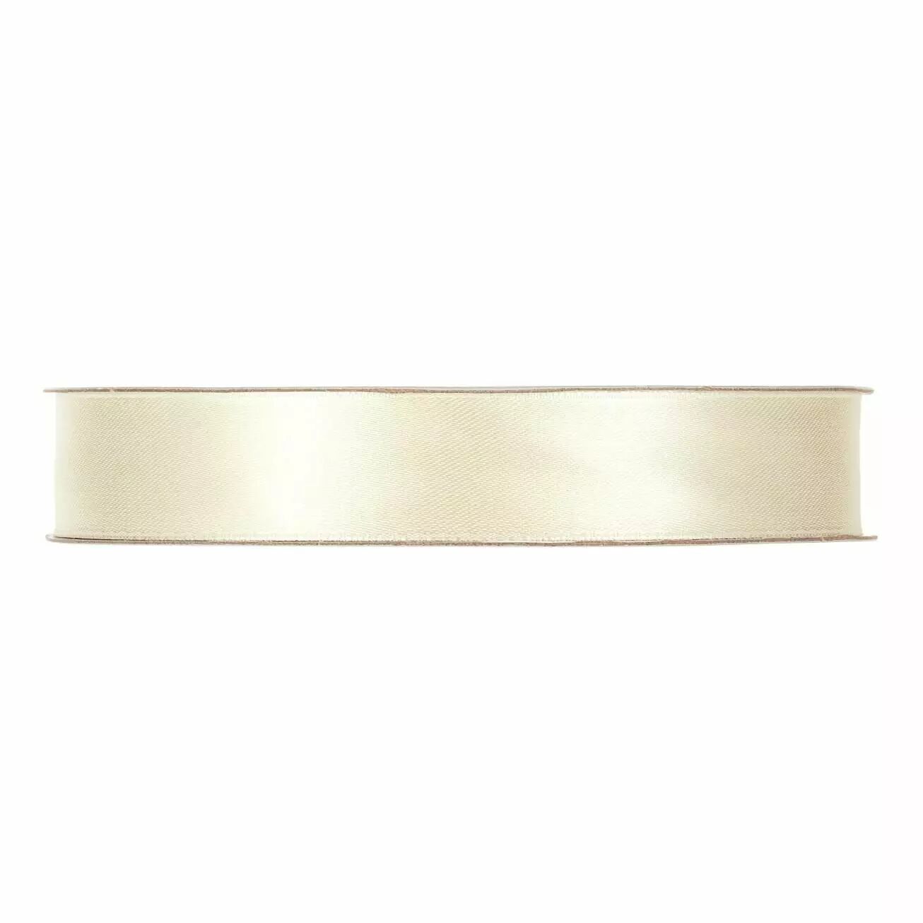 Ruban satin crème 15mm pour décoration florale et compositions de mariage