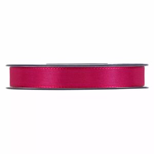 Ruban taft fuchsia 15mm pour décoration florale et compositions de fleuristes