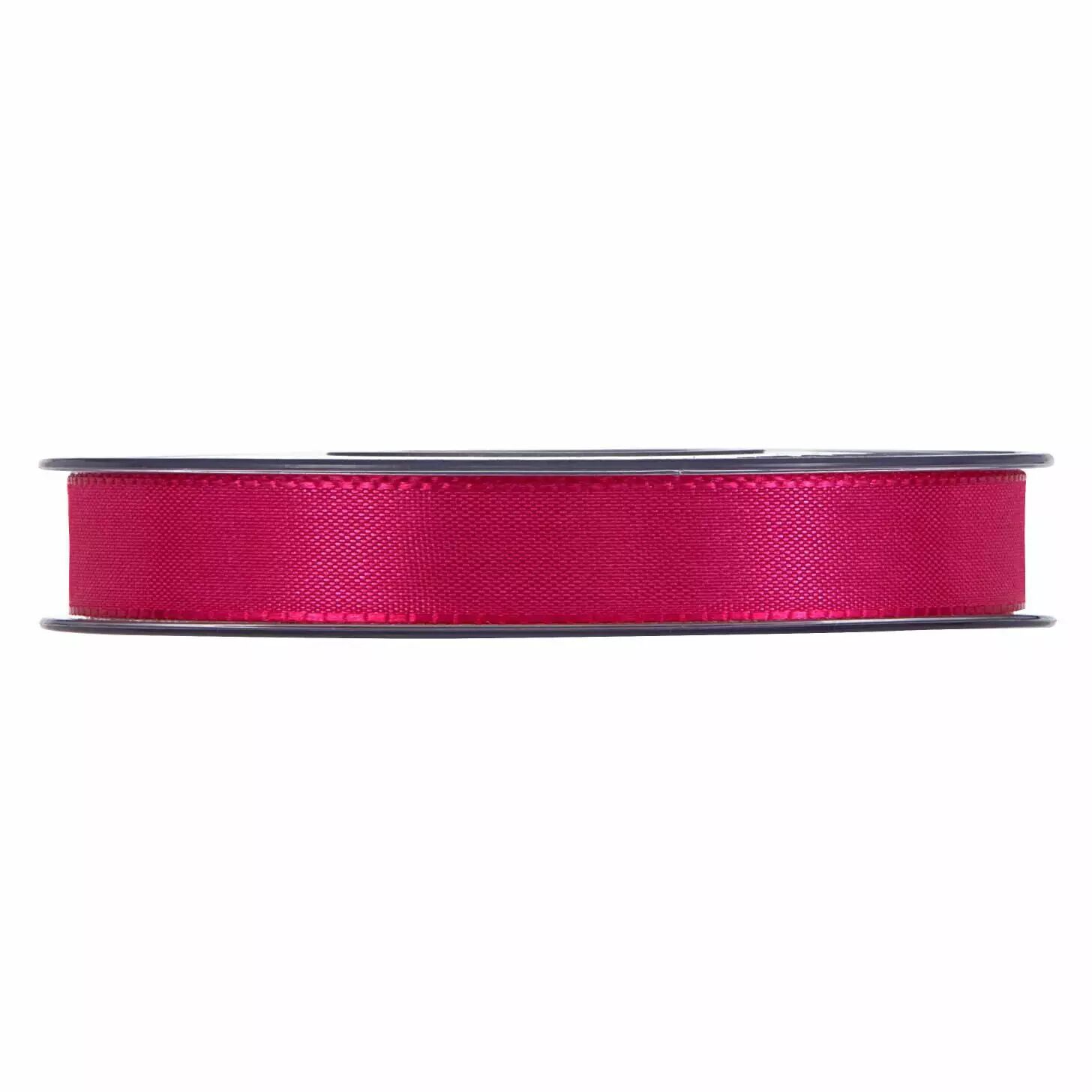 Ruban taft fuchsia 15mm pour décoration florale et compositions de fleuristes