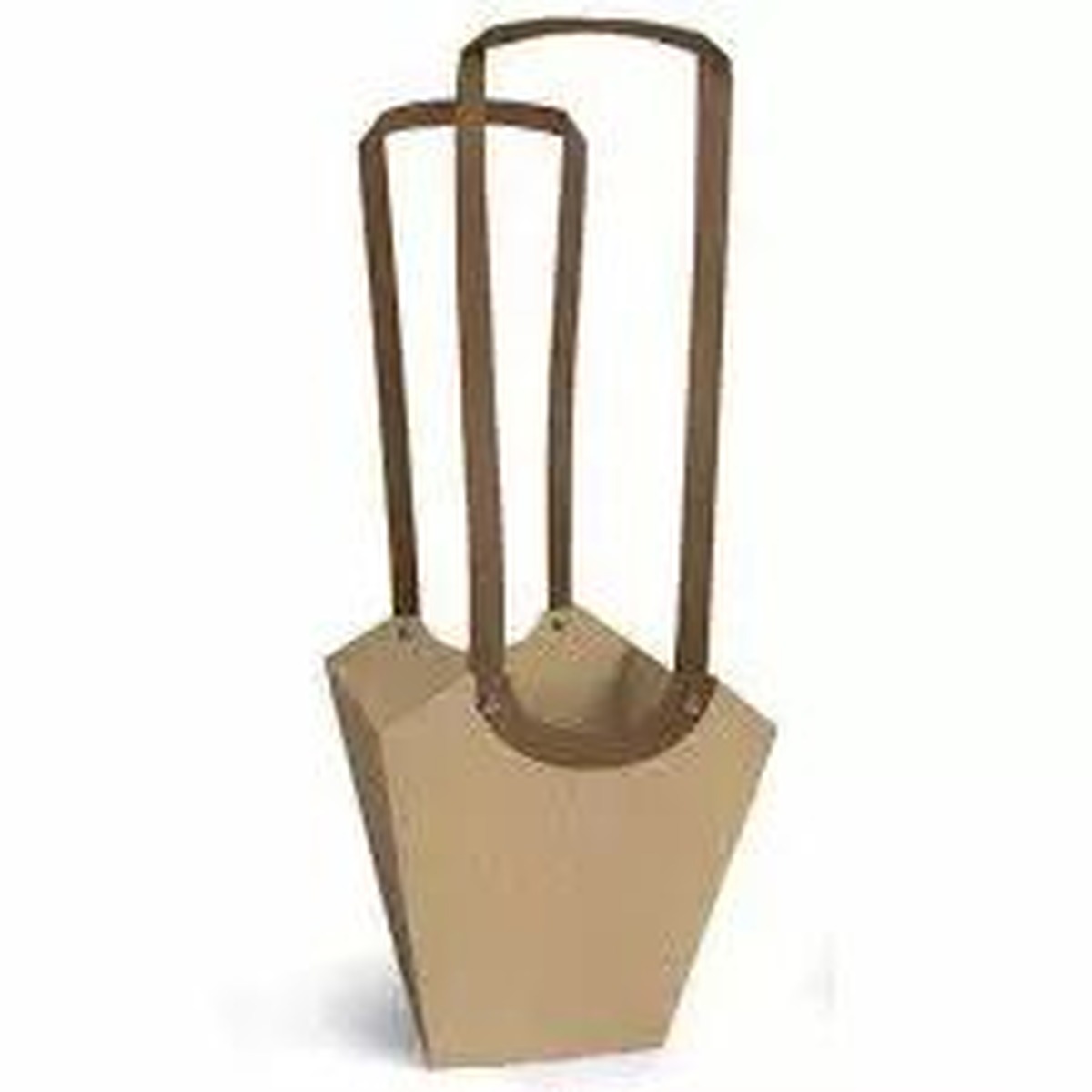 Sac carton naturel Aqua avec anses pour fleuriste, adaptés aux rapid'eau 13 et 14 cm