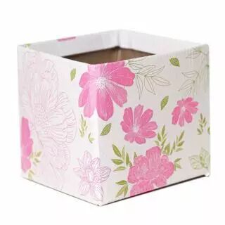 Sac carton violet Simply Jane CLAYRTON'S pour fleuriste, dimension 10,5 cm, plastifié intérieur