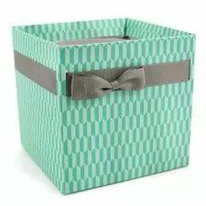 Sac carton Simply vert pastel et gris pour emballage floral professionnel
