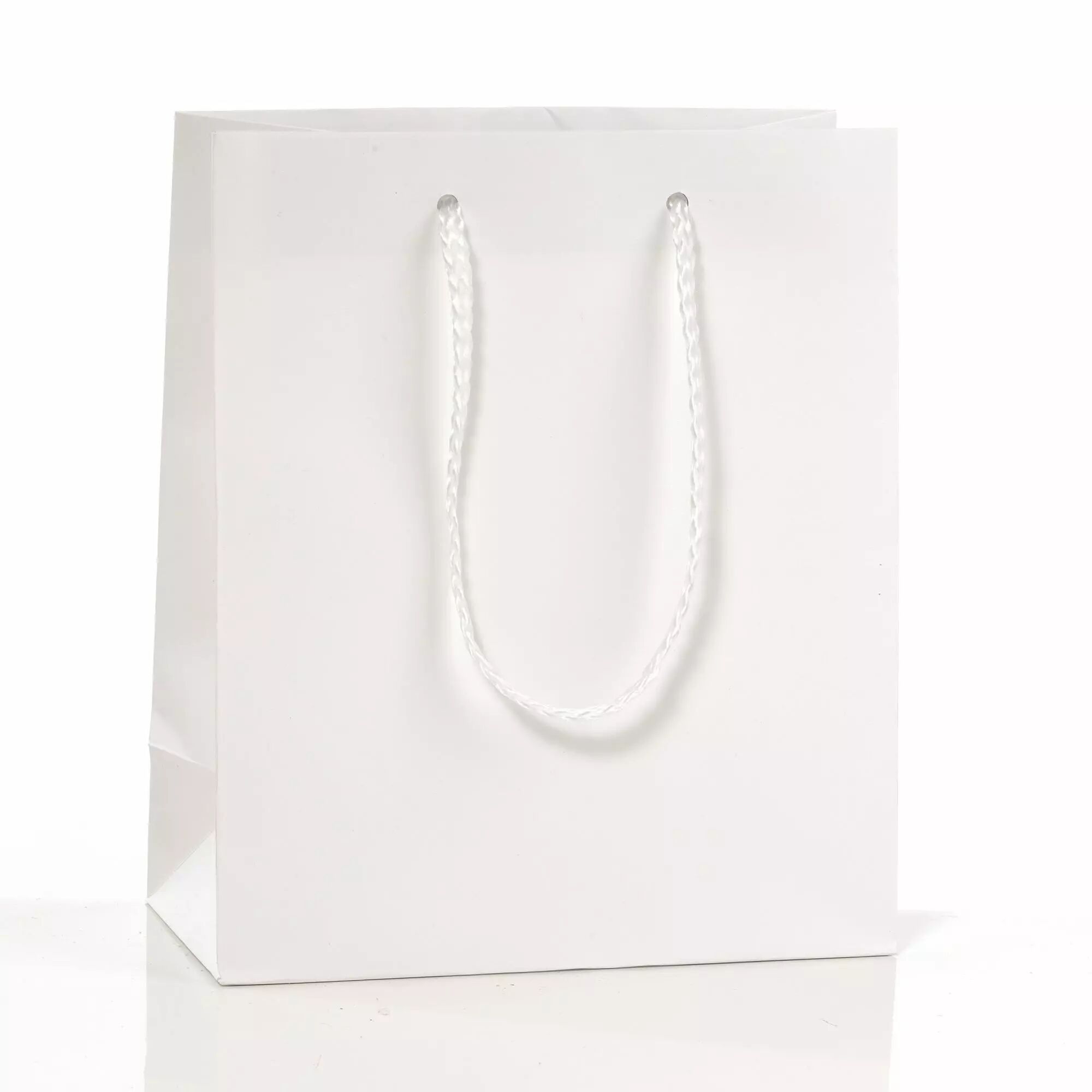 Sac kraft blanc format vertical pour emballage de bouquets de fleurs en boutique fleuriste