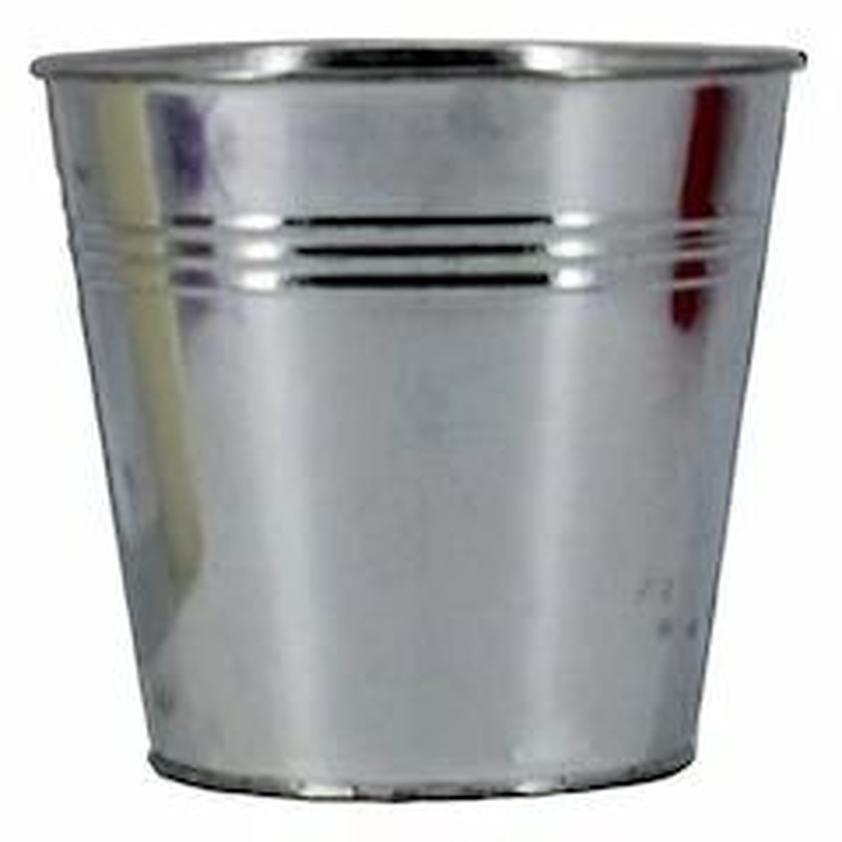 Seau en zinc naturel aspect brut pour compositions florales et arrangements de fleuriste
