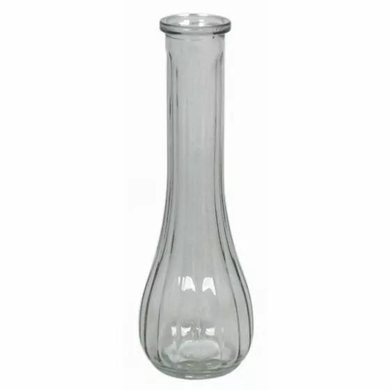Soliflore en verre transparent FLORAN BV hauteur 21,5 cm pour compositions florales professionnelles