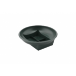 Soucoupe plastique verte avec fond carré pour composition florale et centre de table fleuriste