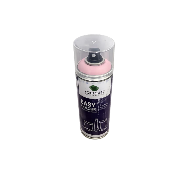 Bombe spray adhésif Easy Color 400ml rose bébé pour fixation paillettes et décorations florales professionnelles