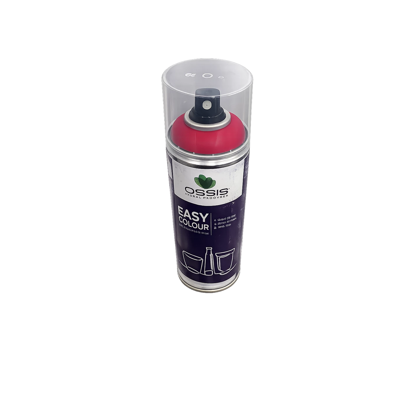 Spray Easy Color 400ml rouge vif colle aérosol pour fixation paillettes et décorations florales