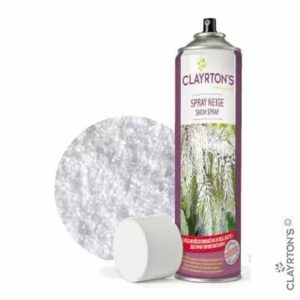 Spray colle neige artificielle 600ml pour décoration florale et compositions de Noël