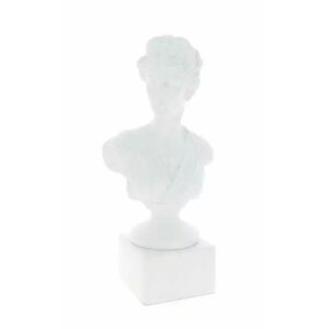 Statue décorative en polyrésine blanche 50 cm pour composition florale et décoration fleuriste