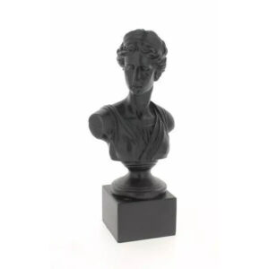 Statue décorative en polyrésine noire 50 cm pour fleuriste et décoration florale professionnelle