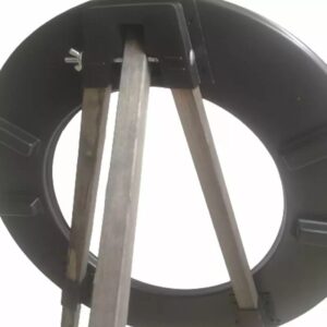 Support couronne mortuaire en bois 120 cm avec fixation pour fleuriste