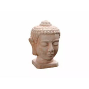 Tête de Bouddha décorative en terracotta 39cm pour compositions florales et décoration florale zen