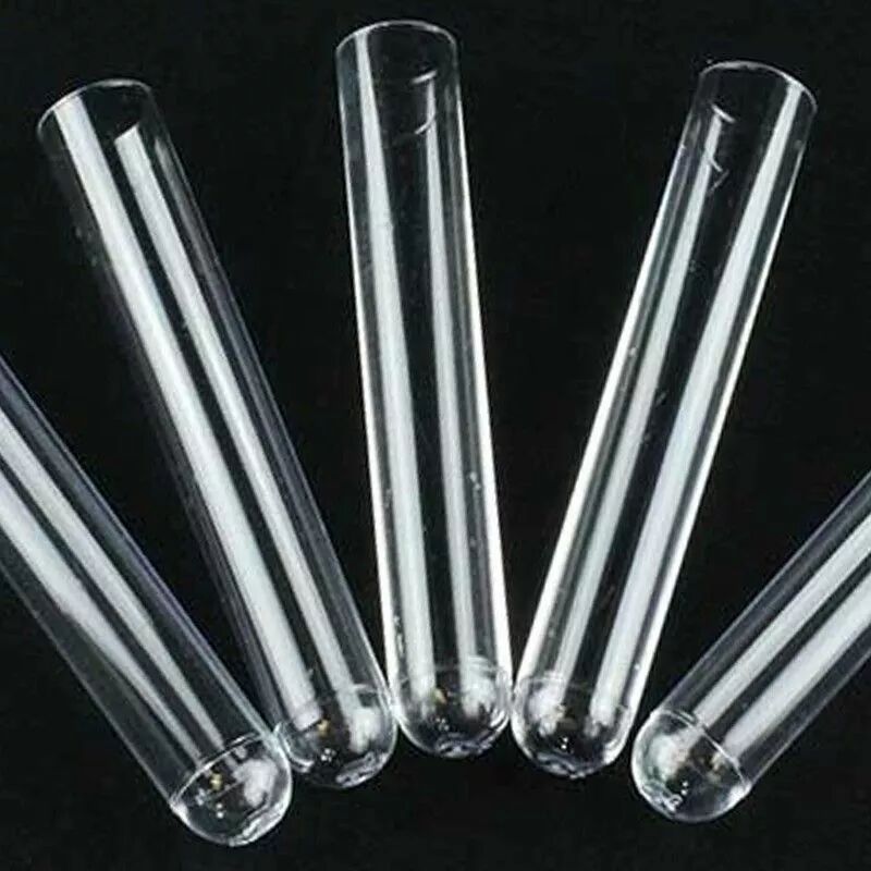 Tubes éprouvettes acryliques transparents OASIS diamètre 16mm hauteur 10cm pour compositions florales professionnelles