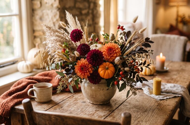 Fournitures florales automne