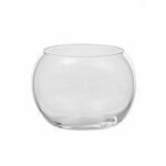 Vase boule en verre transparent diamètre 7 cm hauteur 8 cm pour compositions florales et centres de table professionnels fleuristes