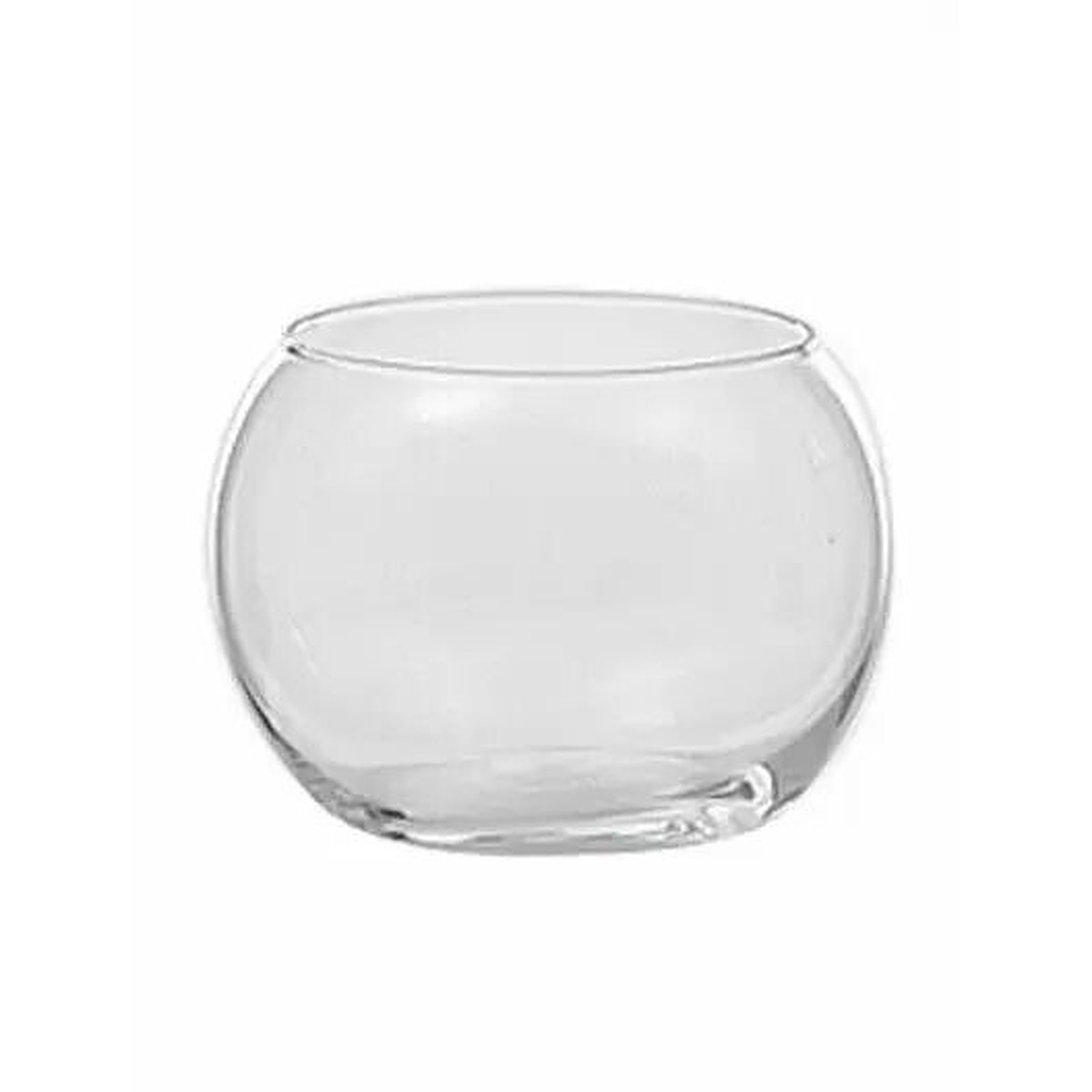 Vase boule en verre transparent diamètre 7 cm hauteur 8 cm pour compositions florales et centres de table professionnels fleuristes