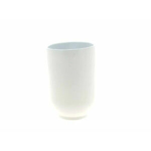 Vase céramique blanc diamètre 12,5 cm hauteur 18,5 cm pour compositions florales professionnelles fleuristes