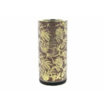 Vase céramique rond couleur parme 10 cm diamètre pour compositions florales professionnelles