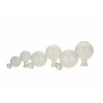 Fiole en verre transparent 5 cm de diamètre pour suspension florale et création art floral