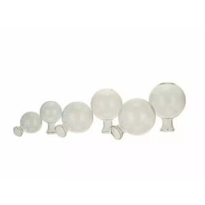 Fiole en verre transparent 5 cm de diamètre pour suspension florale et création art floral