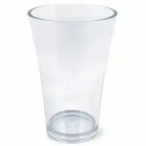 Vase transparent Plexi Fizzy CLAYRTON'S en plastique incassable pour compositions florales professionnelles