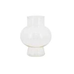 Vase en verre transparent naturel cylindrique pour compositions florales professionnelles 13,5 cm diamètre 18 cm hauteur