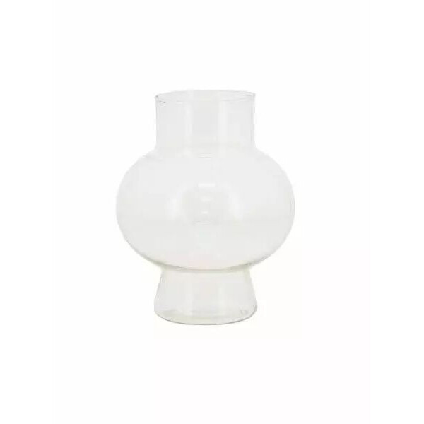 Vase en verre transparent naturel cylindrique pour compositions florales professionnelles 13,5 cm diamètre 18 cm hauteur