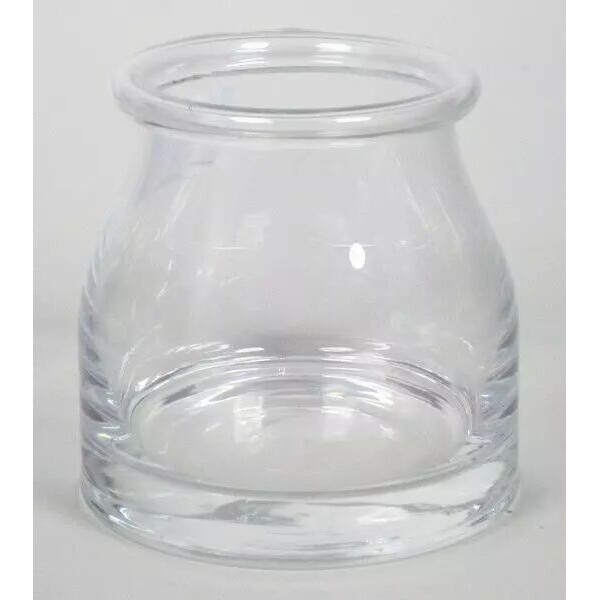 Vase en verre transparent motif ruche D10 H15 cm pour compositions florales professionnelles