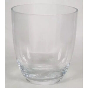 Vase en verre transparent épais diamètre 18,5 cm hauteur 22 cm pour compositions florales professionnelles