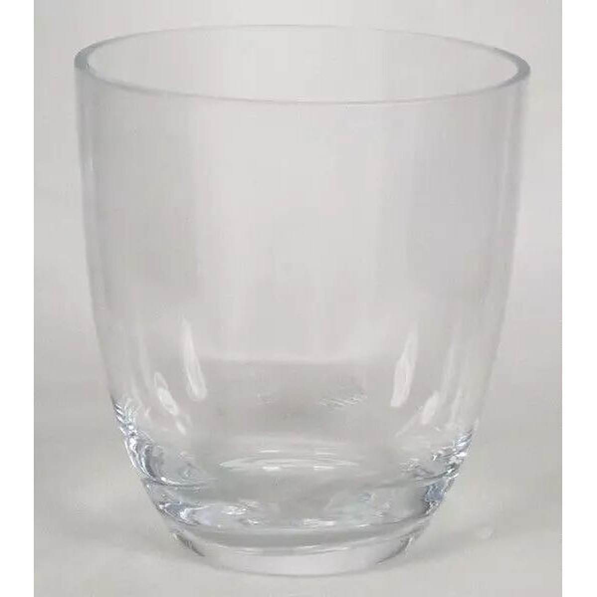 Vase en verre transparent épais diamètre 18,5 cm hauteur 22 cm pour compositions florales professionnelles