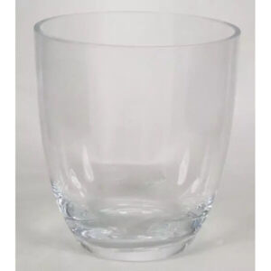 Vase en verre transparent épais FLORAN BV diamètre 18,5 cm hauteur 22 cm pour compositions florales professionnelles
