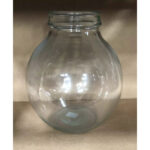 Vase cylindrique en verre transparent diamètre 9,5 cm hauteur 30 cm pour compositions florales professionnelles