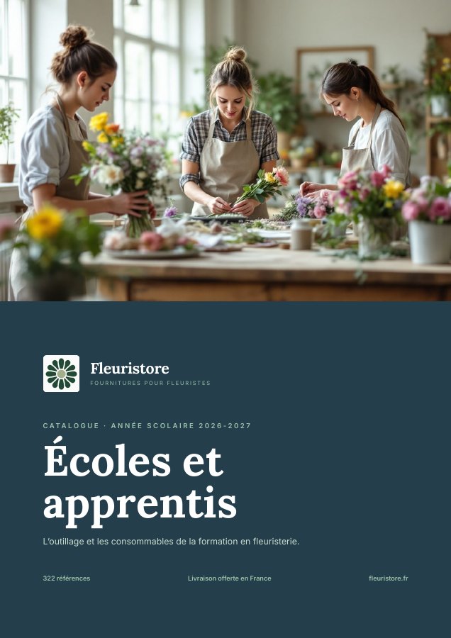 Couverture du catalogue Écoles et apprentis de Fleuristore