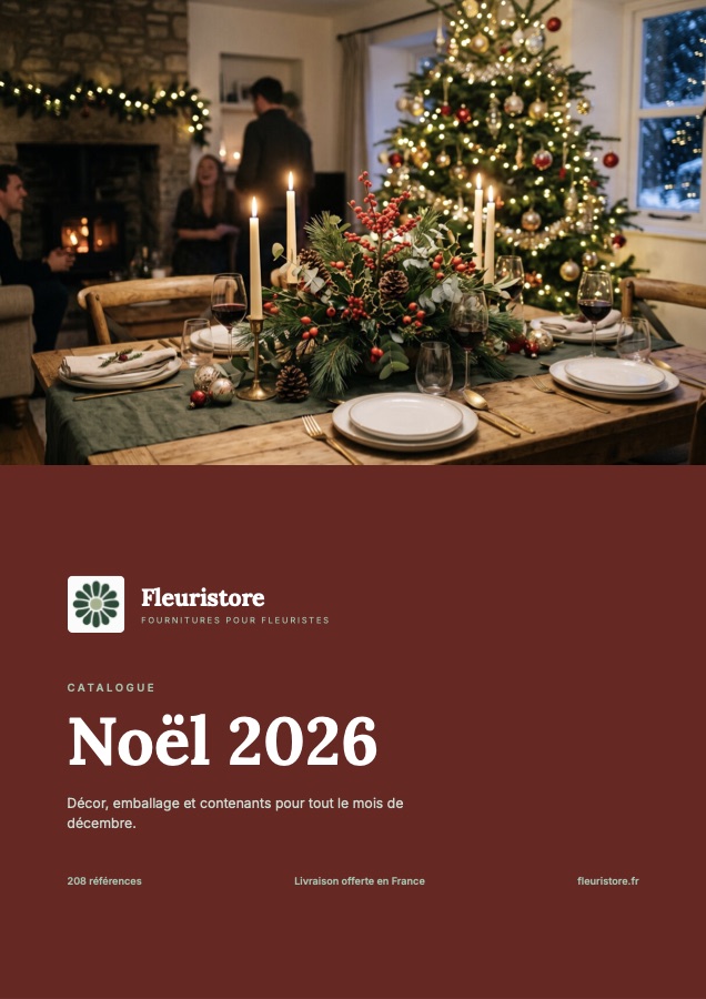 Couverture du catalogue Noël 2026 de Fleuristore