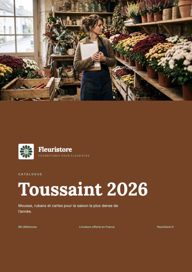 Couverture du catalogue Toussaint 2026 de Fleuristore