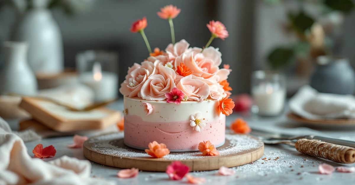 Découper une brique de mousse florale avec un couteau sur un plan de travail