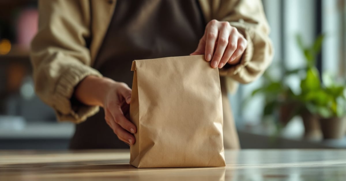 Emballage fleuriste écologique en papier kraft et raphia naturel pour bouquet de fleurs fraîches