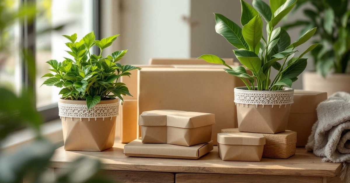 Emballer une plante en pot avec élégance - emballage plante pot