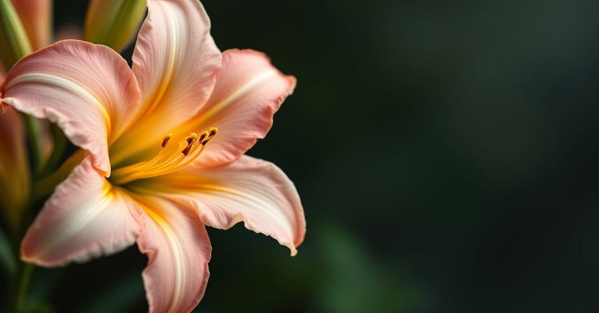 Fleur freesia en détail botanique — tiges, pétales et structure florale naturelle
