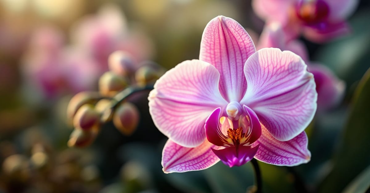 Fleurs orchidée en gros plan, pétales détaillés aux couleurs naturelles – fleurs orchidee