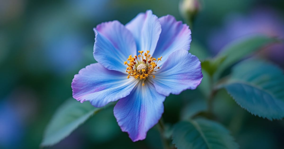 Rose bleue unique posée sur fond sombre, symbole de mystère et de l'impossible – signification rose bleue