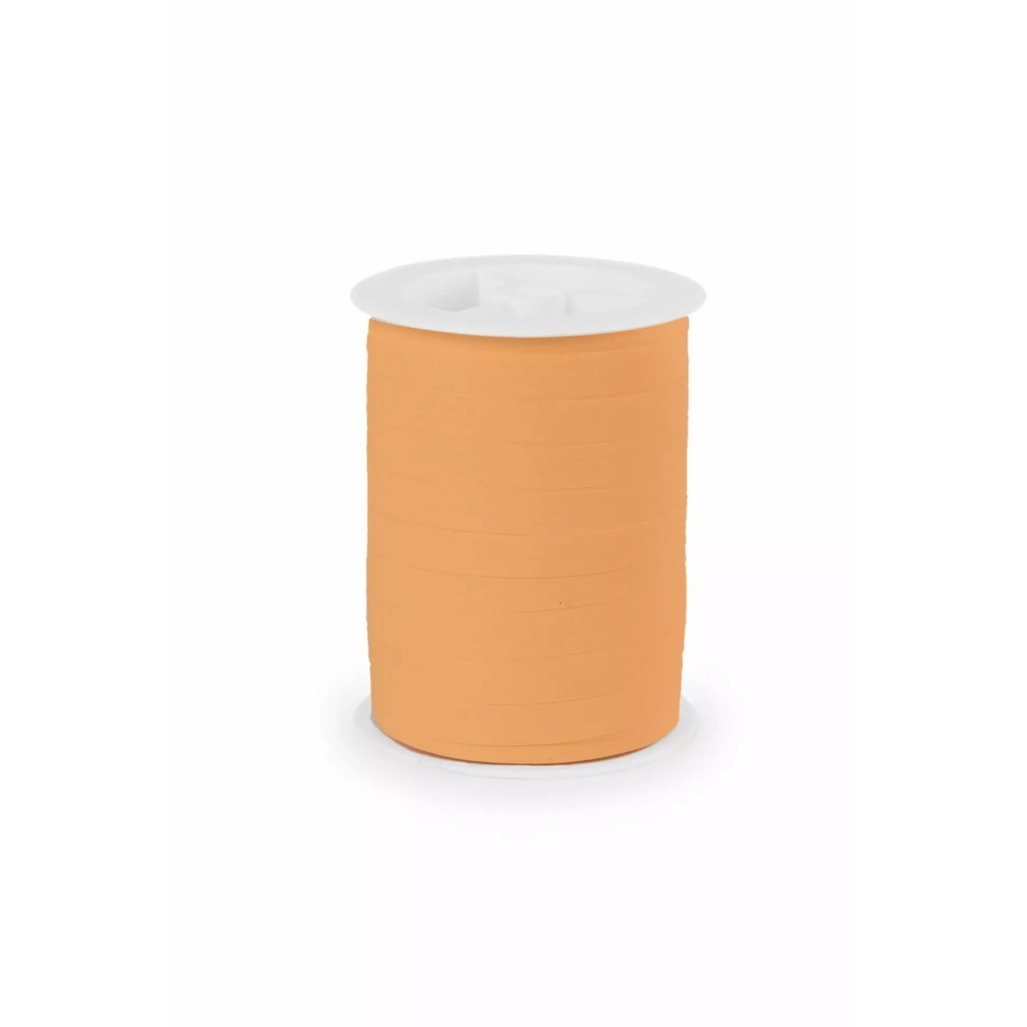 Bobine de bolduc mat abricot 10 mm pour fermer les bouquets emballés de fleuriste
