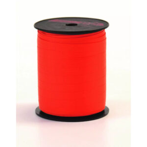 Bobine de bolduc mat orange vif 10 mm pour emballages de bouquets de fleuriste