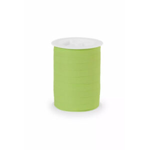 Bobine de bolduc mat vert amande 10 mm pour fermer les bouquets champêtres de fleuriste
