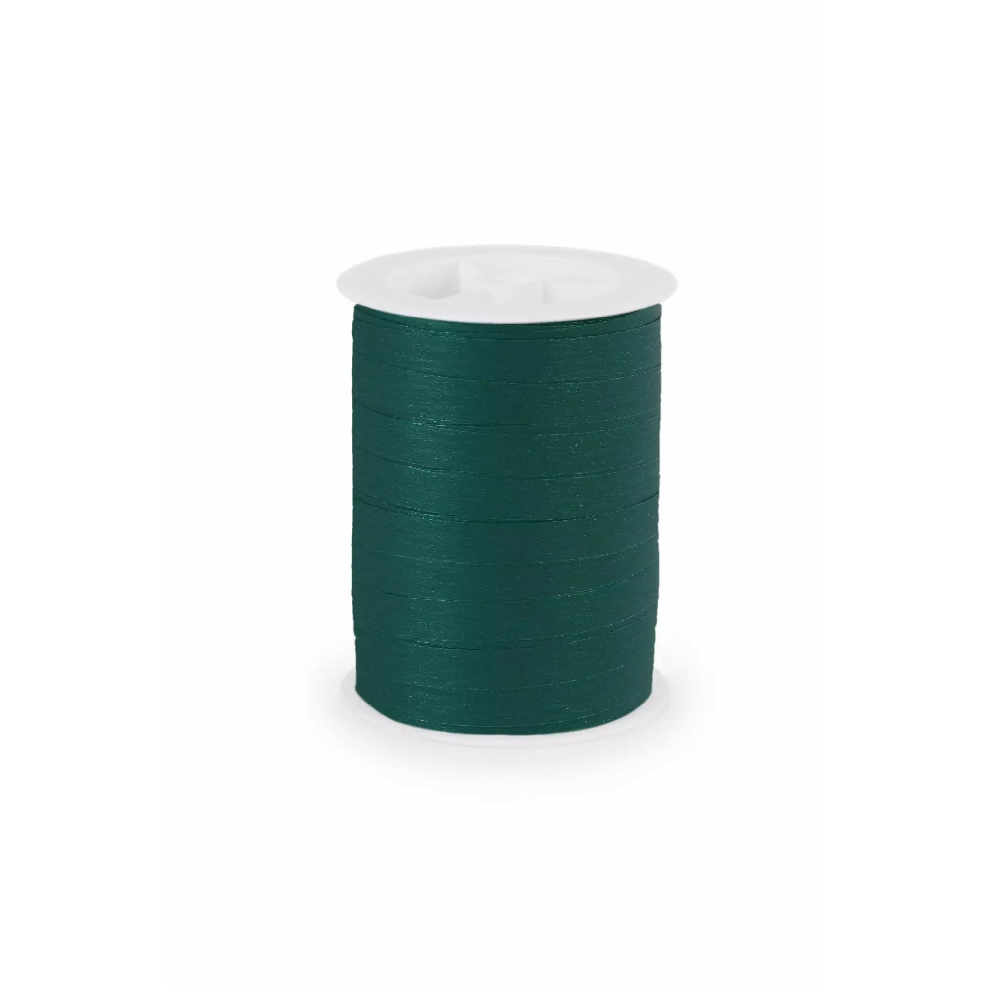 Bobine de bolduc mat vert sapin 10 mm pour emballages de Noël de fleuriste