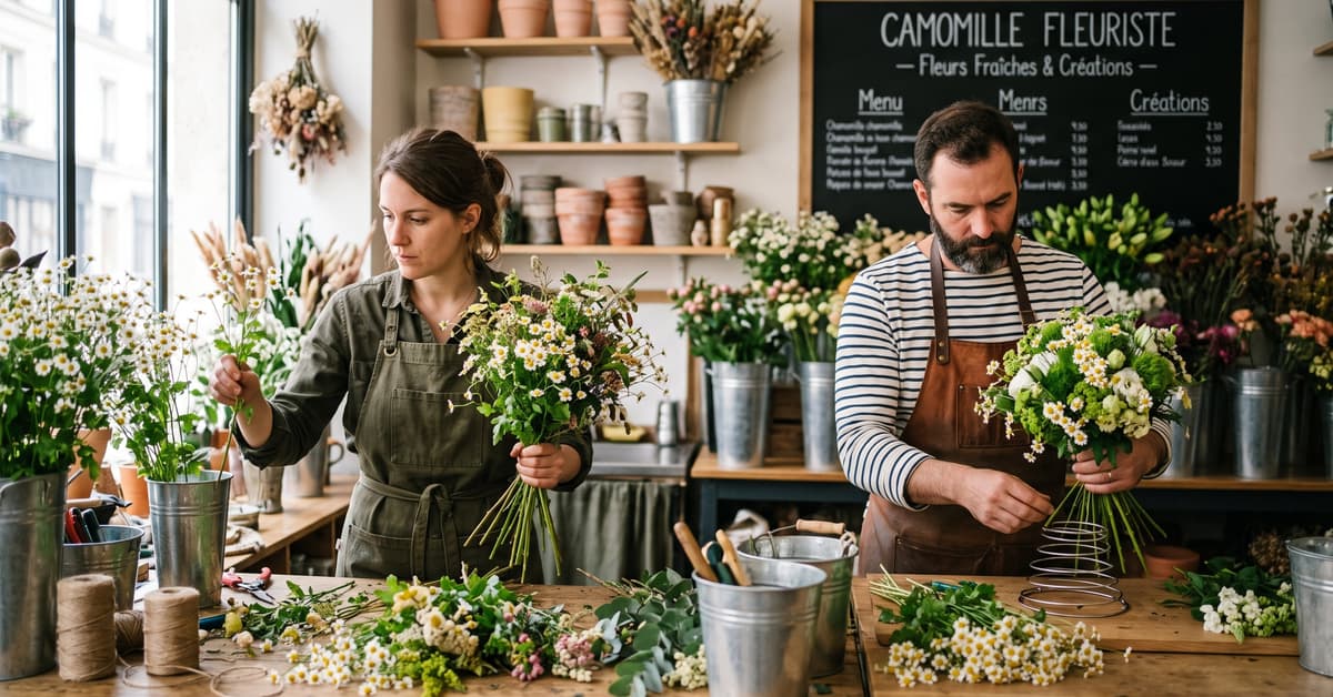 Deux variétés de camomille en fleuristerie, comparaison botanique pour fleuriste