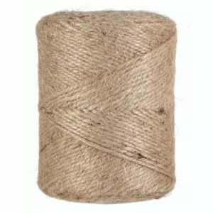 Bobine de corde en jute naturel 2 mm pour ligature et décoration de bouquets de fleuriste