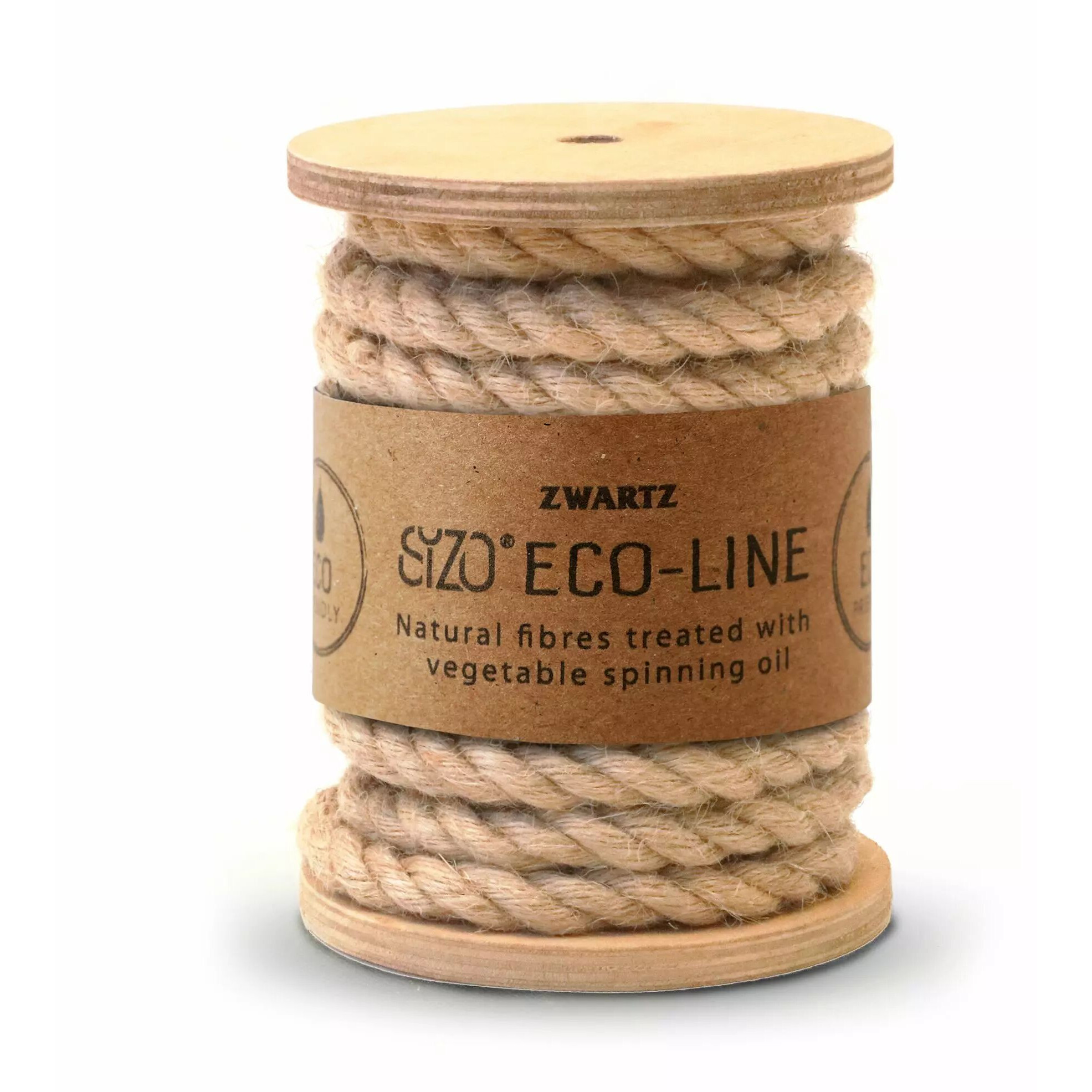 Bobine en bois de corde de jute torsadée naturelle pour décor de mariage champêtre
